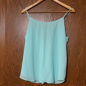 Flowy Mint Green Tank Top with a fun back
